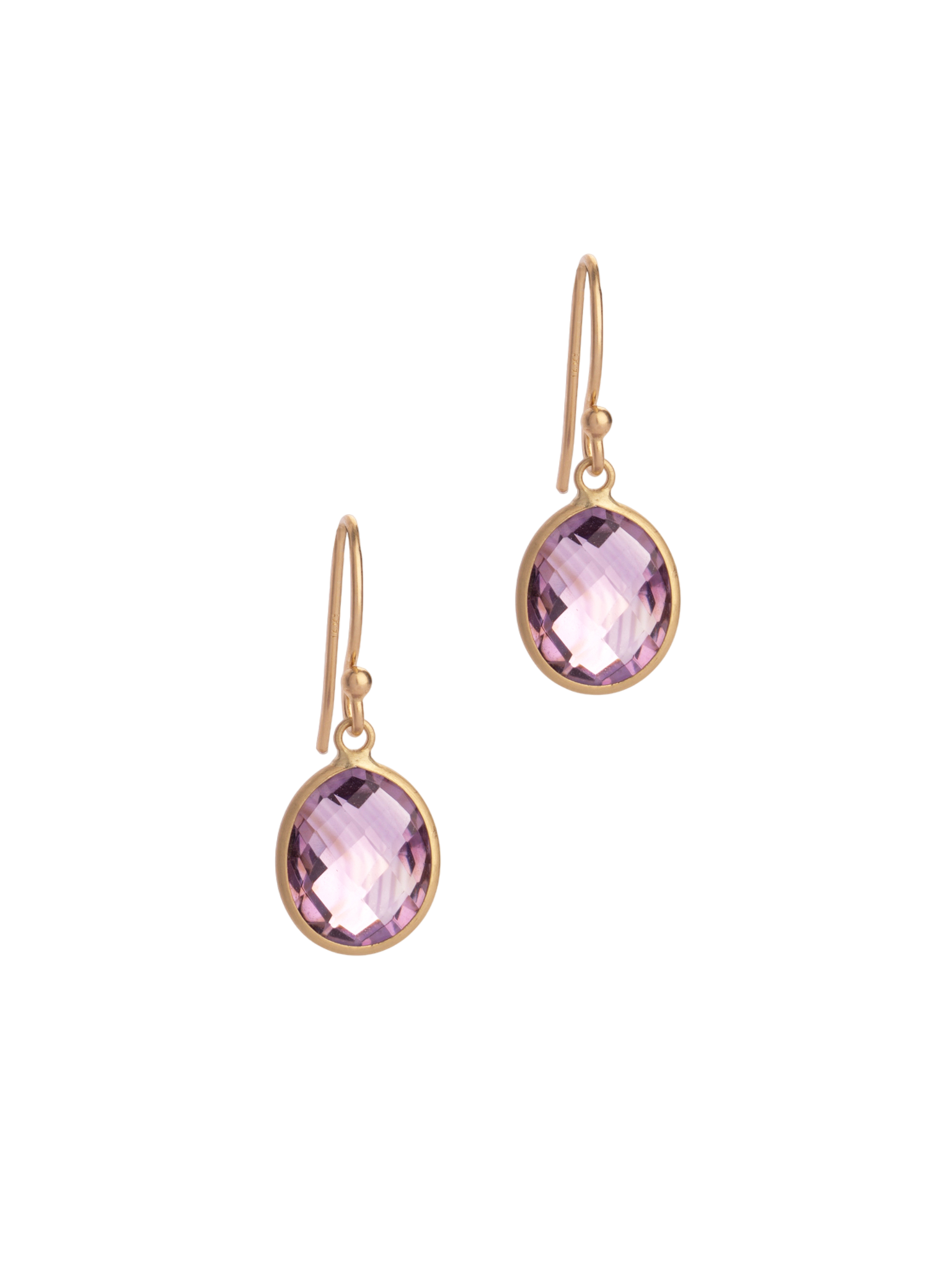 Amethyst 14kt earrings